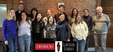 Classical Studies faculty and students at Denison University 