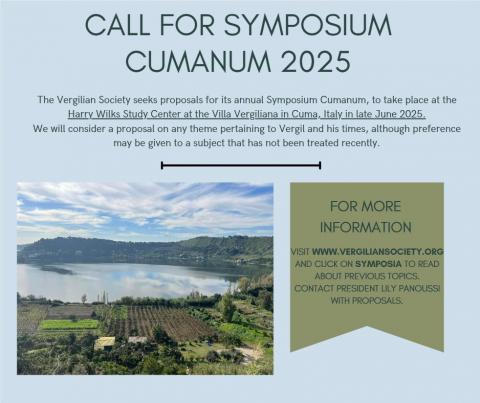 Call for Symposium Cumanum 2025, The Vergilian Society