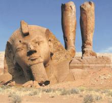 Broken Statue of Ramses II