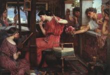 Penelope and the Suitors, by John William Waterhouse. Image courtesy of Wikimedia Commons.