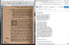 A page from Martin Kraus’ Aethiopica Epitome processed using LatinOCR within VietOCR. It handles the opening chapter summary well but is only 88% accurate with the italicized body text. 