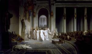 The Death of Caesar, Jean-Léon Gérôme, 1867. Image courtesy of Wikimedia Commons.