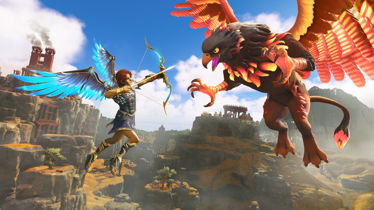 Figure 1: Image from the new video game Immortals Fenyx Rising.