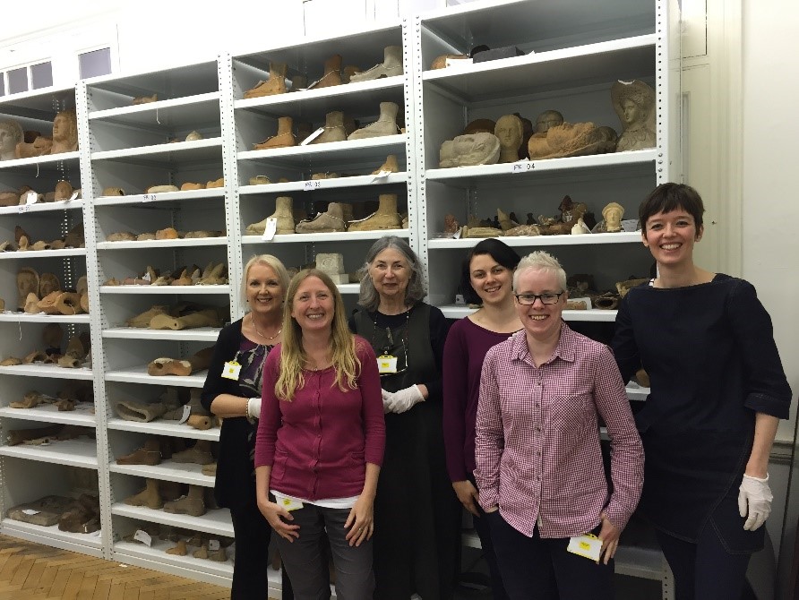Our first ‘fieldtrip’: members of The Votives Project exploring ancient votives belonging to the Wellcome Collection/Science Museum (London) in May 2015.