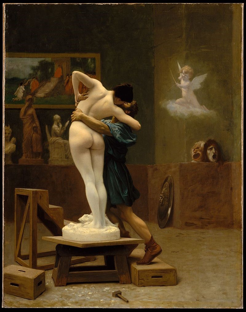 Jean-Léon Gérôme, Pygmalion and Galatea (1890). Metropolitan Museum of Art. 27.200