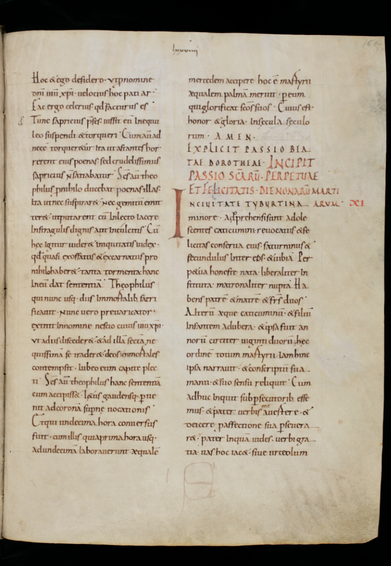 A page from a manuscript featuring Latin text.